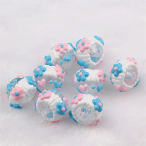 Cuentas de aceite pesado pintadas a mano, cuentas sueltas DIY para bolígrafos con cuentas, cordones para teléfono, adornos para coche, dijes para bolso, lazos para el pelo y manualidades. - Product Image 4