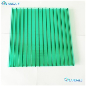 Plaque PC ondulée 8 mm en <span class=keywords><strong>polycarbonate</strong></span> <span class=keywords><strong>alvéolaire</strong></span> à double paroi pour serre, matériau de toiture extérieur, fabricant - Product Image 2