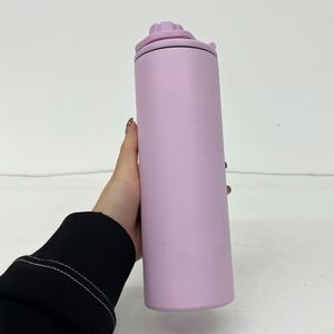 25 Pack Custom logo Blank Sublimation <b>Macaron</b> Stainless Steel 20oz Straight Travel Cups for DIY Customized Printing Gifts - Product Image 4