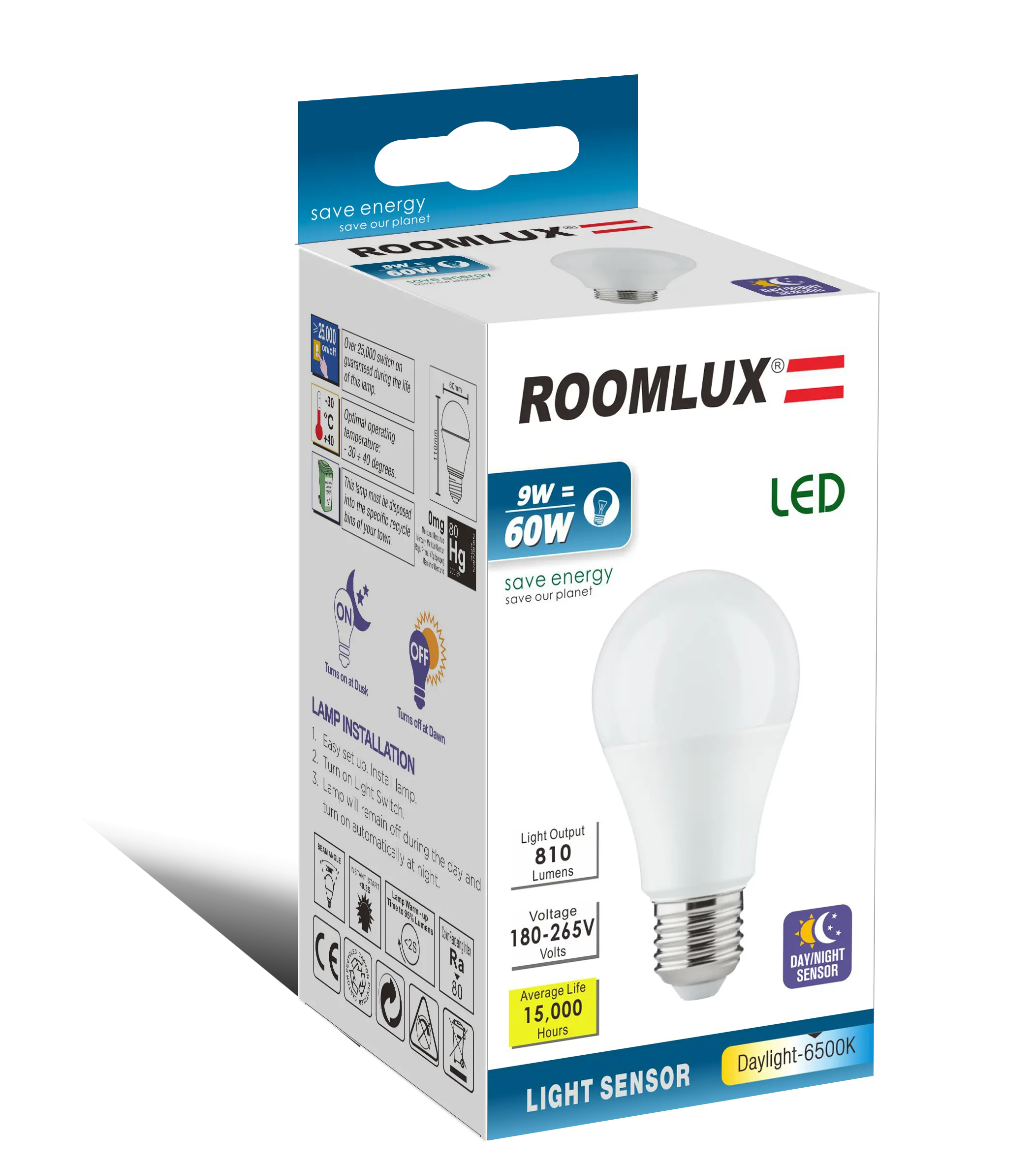 Bombilla Led E27 para el hogar, 12v, CC