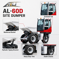Mini-dumper agricole mécanique, chargeuse sur pneus 4x4, petit camion benne à vendre en Chine