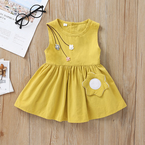 Vestidos de Princesa Bordados con Flores para Niñas Pequeñas, Vestido de Verano sin Mangas con Corte en A, Ropa de Algodón para Niñas - Product Image 6