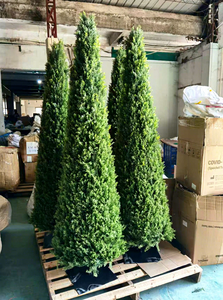 Sapins et cyprès coniques artificiels pour intérieur et <span class=keywords><strong>extérieur</strong></span>, décorations de mariage, <span class=keywords><strong>aménagement</strong></span> paysager, fausses plantes vertes, sites touristiques, hôtels, résistants aux UV - Product Image 5