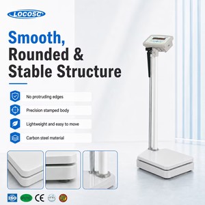 Báscula Digital Médica LOCOSC LH101-LED, Medición de Altura y <span class=keywords><strong>Peso</strong></span>, Función IMC, Pantalla LED/LCD, Construcción de Acero al Carbono - Product Image 2