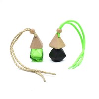 Diffuseur de parfum suspendu pour voiture, flacon en verre anti-fuite de 8 ml, élimination des odeurs, huile essentielle, flacon de parfum