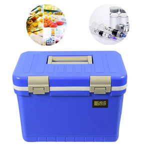 12 Liters Plastic Cooler box Portable ice chest for medical , vaccine and specimen distribution and delivery PU Insulation