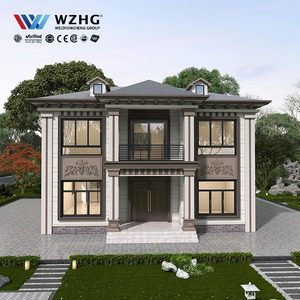 Prefabricated Light Weight Steel Structure <b>Frame</b> Home Light Gauge Steel Framing Kit House Modern Light Steel Villas With Glass - Product Image 1