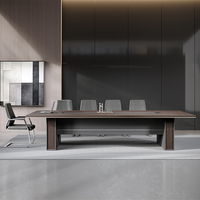 Bureau de travail moderne et luxueux en bois convertible avec design modulaire pour PDG/Dirigeant