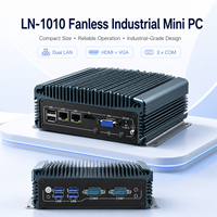 Computadora Robusta sin Ventilador, Doble LAN, COM, USB, HD, VGA, Almacenamiento Opcional para Equipos de Fábrica, OEM, ODM, PC Industrial Personalizado sin Ventilador