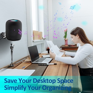 ขาตั้งติดผนังอะลูมิเนียม Bangcheer ป้องกันรอยขีดข่วน สำหรับลำโพงอัจฉริยะ <span class=keywords><strong>HomePod</strong></span> <span class=keywords><strong>2</strong></span> รุ่น AP-Hompod <span class=keywords><strong>2</strong></span>-WM-สีดำ แข็งแรง ทนทาน - Product Image 6