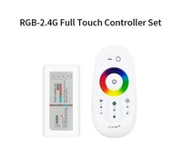 Controlador LED RGB de pantalla táctil 12V 24V 18A tira de luz de decoración interior inalámbrico 2,4G RF LED controlador remoto