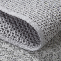 Serviette de Bain en Coton 100% à Tissage Gaufré, Texture Nid d'Abeille, Douce, Absorbante, Séchage Rapide, Légère, pour Hôtel et Piscine, Vente en Gros, OEM