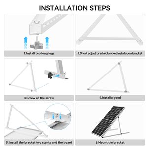 SOEASY Système de suivi de panneaux solaires triangulaires réglables pour toiture, supports de montage en aluminium pour rails d'angle solaires - Product Image 5