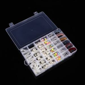 Caja de almacenamiento de plástico transparente con 36 compartimentos para joyería, abalorios, aparejos de pesca, herramientas, contenedor organizador con tapa - Product Image 5