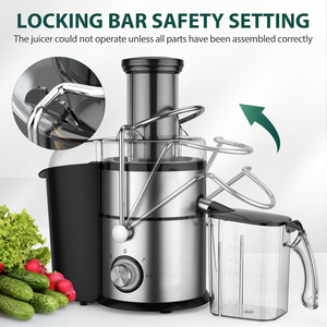 Extracteur de jus lent multifonctionnel en acier inoxydable pour la cuisine domestique (vente en gros) - Product Image 5