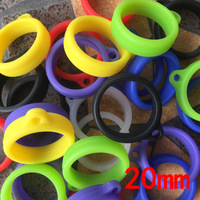 Anneaux de suspension en silicone de 6 mm à 40 mm, boucles, sangles, porte-gobelets pour tasses à thé au lait, style dessin animé, pour usage domestique