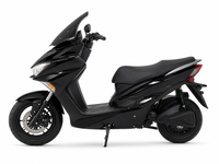 Scooter électrique sportif Obsidian Black 2000W, batterie 72V 20Ah, moto électrique alimentée par batterie, freins à disque doubles, pneus larges