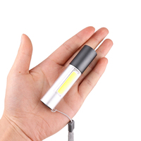 Usb Oplaadbare Lampu Zakar Led Mini, Lampu Kemah Super Terang 3 Mode Cob + Xpe Fakkel Waterdichte Draagbare Voor