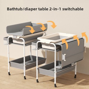 <span class=keywords><strong>Baignoire</strong></span> <span class=keywords><strong>pliable</strong></span> pour bébé en plastique multifonctionnelle, <span class=keywords><strong>table</strong></span> de soins pour nouveau-nés jusqu'<span class=keywords><strong>à</strong></span> 5 ans, <span class=keywords><strong>table</strong></span> <span class=keywords><strong>à</strong></span> <span class=keywords><strong>langer</strong></span>, siège de lit, support inclinable - Product Image 4