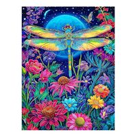 Kit de peinture diamantée Dragonfly de la marque Ever Moment pour adultes débutants, décoration murale artisanale pour salon et chambre ASF3175