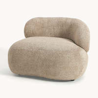 Canapé individuel moderne et minimaliste, rembourré, en mousse haute résilience, fauteuil de loisirs écologique pour hôtel, villa, salon