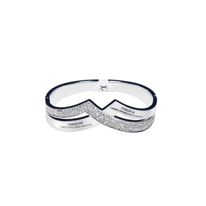 Fashion Bangle 316L Stainless Steel PVD Gold Plating <b>Crystal</b> Inlay Adjustable <b>Bracelet</b> - Product Image 2