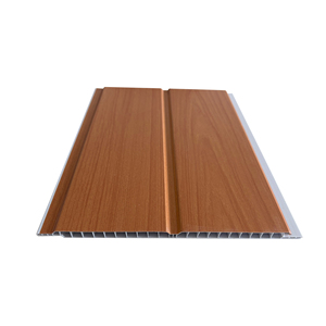 Nhà Máy Giá hiện đại trong nhà không thấm nước Dải gỗ nghệ thuật trần tùy chỉnh PVC Trần Hội Đồng Quản Trị - Product Image 2