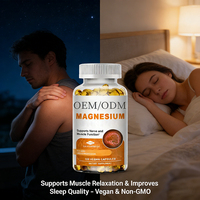 Fabricant en marque blanche de capsules molles de complexe de magnésium 400 mg de qualité alimentaire, complément alimentaire pour le sommeil et la santé cérébrale
