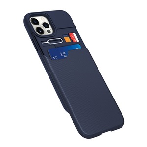 Porta carte di credito custodia protettiva in plastica TPU antiurto custodia a portafoglio per iPhone 13 12 <span class=keywords><strong>Case</strong></span> - Product Image 4