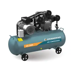 GRANDFAR 380V 15KW 1500L/min air compressor 400 liter 20HP Horizontal air compressor quiet portable Industrial Air Compressor