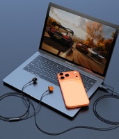 Écouteurs filaires numériques USB et Type-C de 2 m pour le gaming, la surveillance, l'ordinateur de bureau, écouteurs filaires 2-en-1