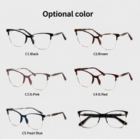 Gafas Ópticas TR90 de Alta Calidad con Montura Retro Plana, Diseño Moderno con Estampado, Montura de Gafas Retro a la Moda ZgGKha