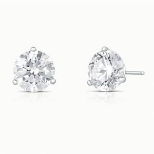 Özel armut kesim HPHT küpe yuvarlak kesim IGI sertifikalı sentetik elmas çiviler 9k 10k 14k altın Lab elmas küpe - Product Image 3