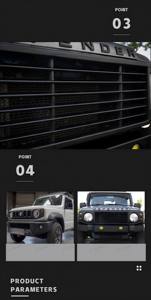 Jp16 odm ऑटो पार्ट्स एब्स के फ्रंट ग्रिल, सुज़ुकी जिमनी JB64/74 के लिए - Product Image 5