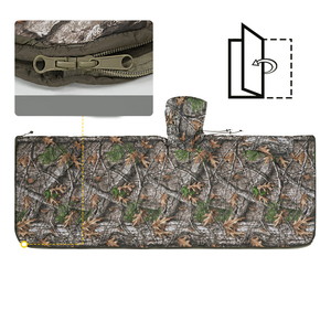 Poncho Impermeable Térmico Acolchado de Algodón con Camuflaje, Portátil, de Poliéster, para Acampar al Aire Libre, Senderismo, Viajes, Cubierta Cálida para Dormir - Product Image 6