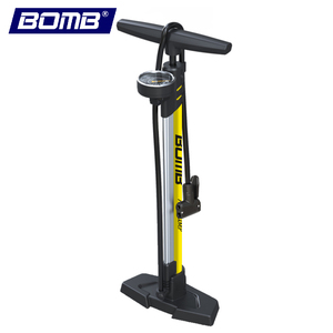 BOMB 160PSI Portable Bicycle Manual Air Pump with Multi-Functional Automatic <b>Valve</b> Adapter,and Multi-Purpose Ball <b>Needle</b> - Product Image 1