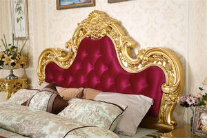 Ensemble de chambre à coucher d'hôtel maison d'hôtes de style américain meubles classiques ensemble de chambre à coucher en bois lit King Size table de nuit commode miroir GD14 - Product Image 3