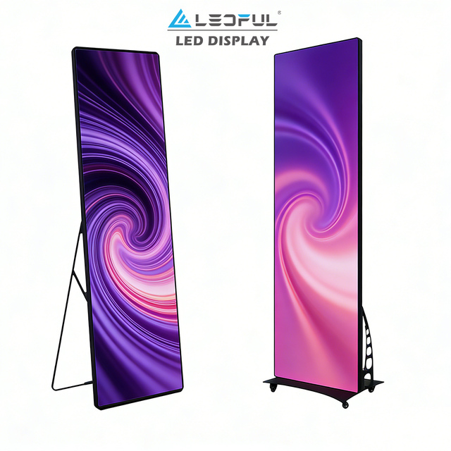 P2.5 Digital Advertising Board Wifi Control Free Stand Double Sided P2.5 Modules Pantalla Foldable Wall Mouted Smart LED Poster