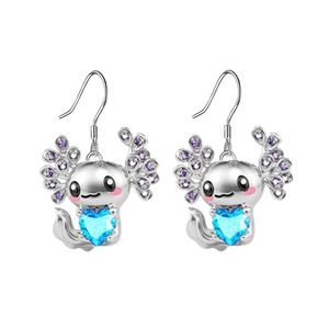 Collier <span class=keywords><strong>pendentif</strong></span> en alliage PVD anti-ternissement motif animal de dessin animé <span class=keywords><strong>Salamandre</strong></span> Aile de Nouveauté 2024, Bijou fantaisie pour cadeau - Product Image 5