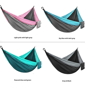 <span class=keywords><strong>Hamaca</strong></span> Moderna, Resistente, Plegable y Portátil para Exteriores, de Tela de Paracaídas de Nailon, con Logotipo Personalizado, Individual/Doble, para Camping y Parque - Product Image 1
