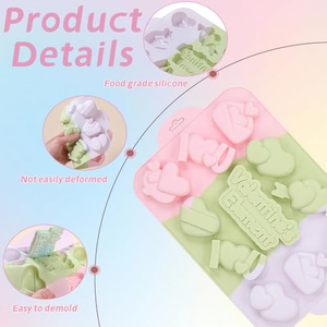 Molde para Pastel en Forma de Corazón de 11 Cavidades para el Día de San Valentín, LFGB Platinum, Antiadherente, Libre de BPA, de Silicona, para Pasteles de Mousse - Product Image 6