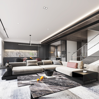 Muting One Stop, conception d'architecture 3D, style minimaliste, luxe léger, style contemporain