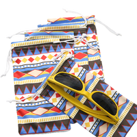 Étui à lunettes en microfibre à impression numérique personnalisable de luxe avec logo, sacs à double cordon, étui à lunettes de soleil pour lunettes optiques