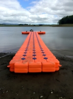 Plateforme flottante modulaire Hisea Scalability Marine Beach Cube, ponton de pêche en HDPE, quai flottant durable, certifié CE