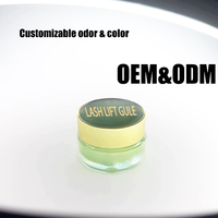 Colle transparente adhésive végane bio sans odeur, application rapide et facile, sans cruauté, marque privée, nouvelle génération, fixation forte, semi-permanente, effet liftant