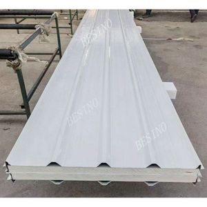 Panneaux de toiture isolés à prix avantageux, panneaux sandwich en PU ignifuges, structure en acier pour entrepôt de construction - Product Image 3