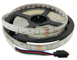 방수 5050 30SMD 유연한 리본 LED RGB 라이트 스트립 + 44key 원격 제어 + 전원 어댑터 - Product Image 3