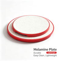 Assiette Commerciale en Mélamine Style Occidental pour Hot Pot et Barbecue, Plat de Service Japonais en Résine pour Sushi, Motif Uni