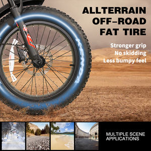 Entrepôt de l'UE 48V 15Ah 250W 20 pouces gros pneu E <span class=keywords><strong>vtt</strong></span> stock américain puissant suspension complète 13Ah 750W adultes hors charge vélo électrique - Product Image 4