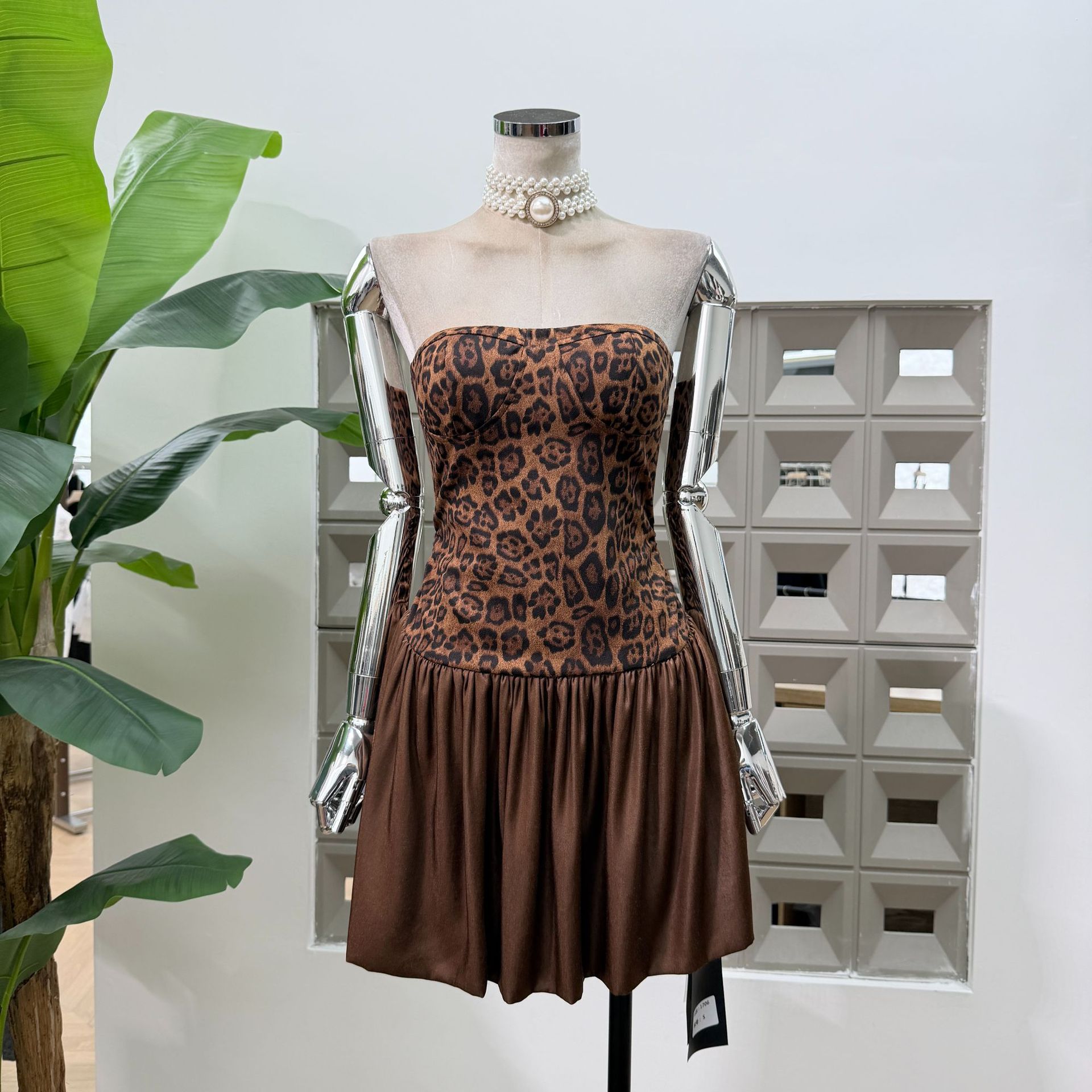 princess polly baby blue dress BARELY THERE MESH MINI DRESS IN BROWN – AKIRA main image 1